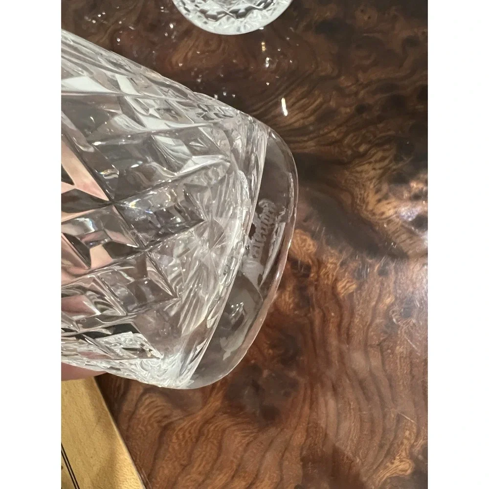 Set of 4 Vintage Waterford Crystal Lismore 5oz Round Cut Bottom Tumbler 3.5